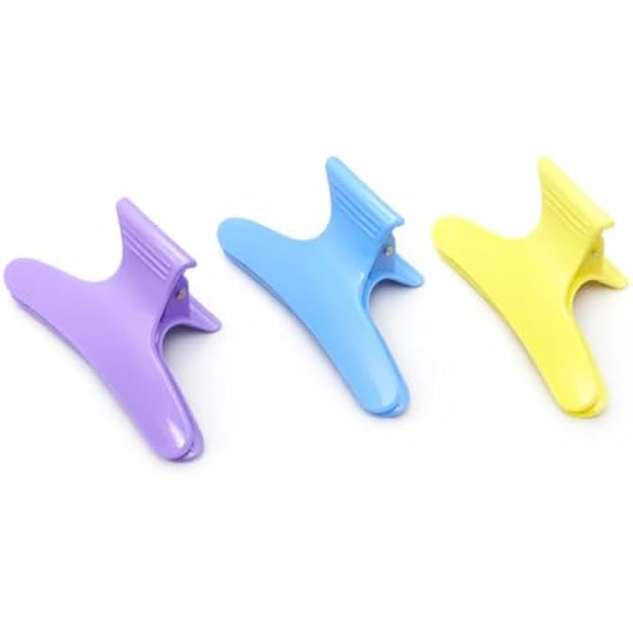 Large Women Hair Clips 3 Piece Set Multi Color Plastic Hair Claws Suitable for Occasions and Daily Use Multicolor - Image 2